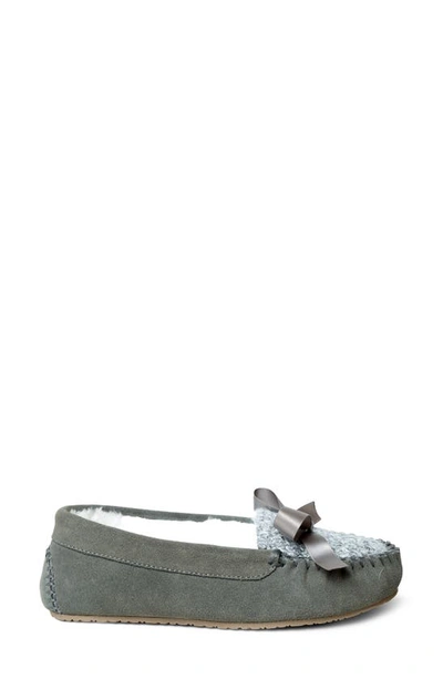 Minnetonka Cosi Faux Shearling Slipper In Grey Multi