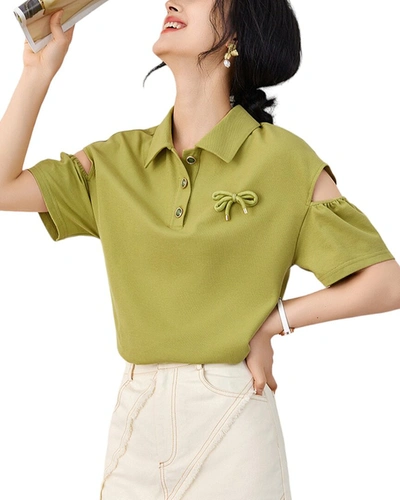 Shop Ounixue Polo Shirt In Green