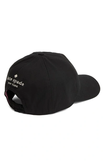 Shop Kate Spade Spade Logo Baseball Cap In Black