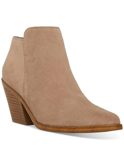 Shop Aqua College Nellie Womens Suede Ankle Booties In Grey