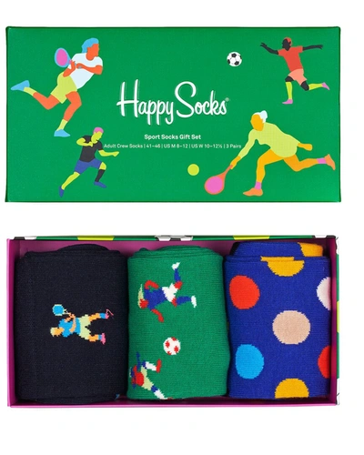 Shop Happy Socks 3pk Sports Gift Set In Multi