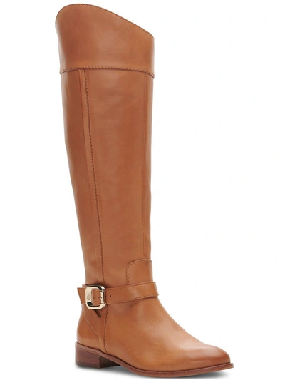 Shop Vince Camuto Ovarlym Womens Leather Pull On Knee-high Boots In Multi
