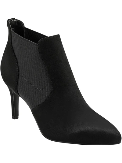 Shop Bandolino Gallo Womens Faux Suede Embellished Booties In Black