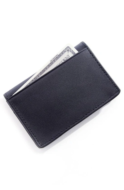 Shop Royce New York Leather Card Case In Black- Deboss