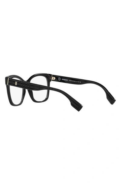 Shop Burberry Sylvie 51mm Square Optical Glasses In Black