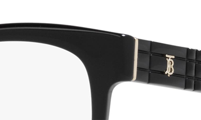 Shop Burberry Sylvie 51mm Square Optical Glasses In Black