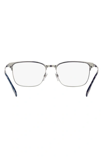 Shop Burberry Malcolm 57mm Rectangular Optical Glasses In Blue