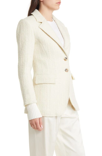 Shop Favorite Daughter The City Layered Tweed Blazer In White Boucle
