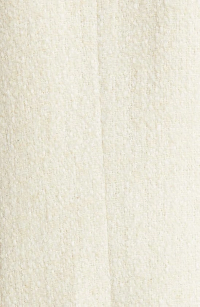Favorite Daughter The City Longline Wool & Cotton Tweed Coat In White Boucle