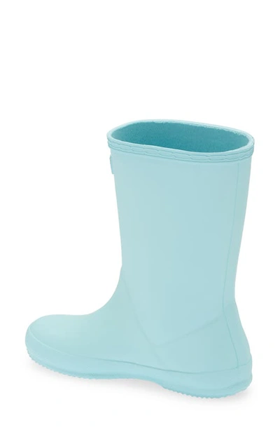 Shop Hunter Kids' First Classic Rain Boot In Flowing Blue