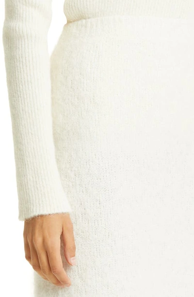 Shop Gestuz Posia A-line Sweater Skirt In Egret