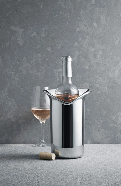 Shop Georg Jensen Wine/bar Cooler In Silver
