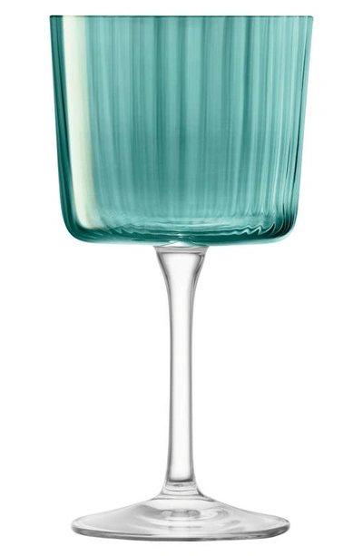 Shop Lsa Gems Set Of 4 Wine Glasses In Green