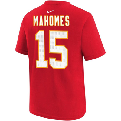 Shop Nike Youth  Patrick Mahomes Red Kansas City Chiefs Player Name & Number T-shirt