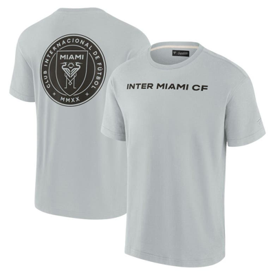 Shop Fanatics Signature Unisex  Gray Inter Miami Cf Elements Super Soft Short Sleeve T-shirt