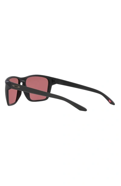 Shop Oakley Sylas 60mm Prizm™ Rectangular Sunglasses In Matte Black