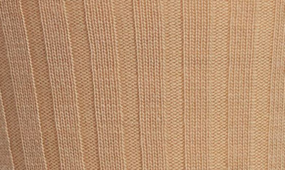Pantherella Stretch Merino Wool Dress Socks In Lt Khaki