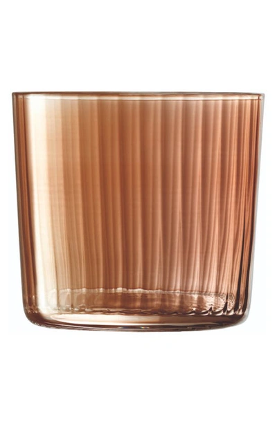 Shop Lsa Gems Set Of 4 Tumblers In Amber/orange