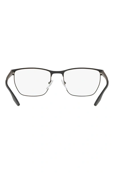 Shop Prada 55mm Optical Glasses In Black Clear