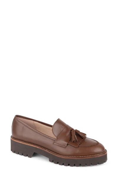 Shop Patricia Green Beckham Tassel Lug Loafer In Chocolate