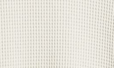 Shop Frame Waffle Knit Cotton Sweatshirt In Oatmeal