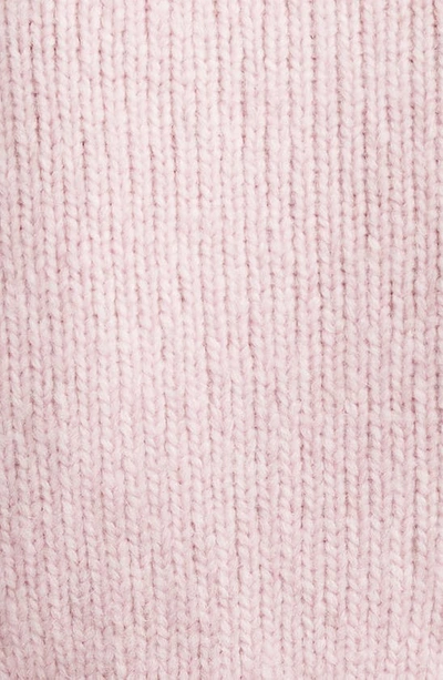 Shop Alexander Wang Chain Link Detail Alpaca Blend Crop Sweater In Cradle Pink