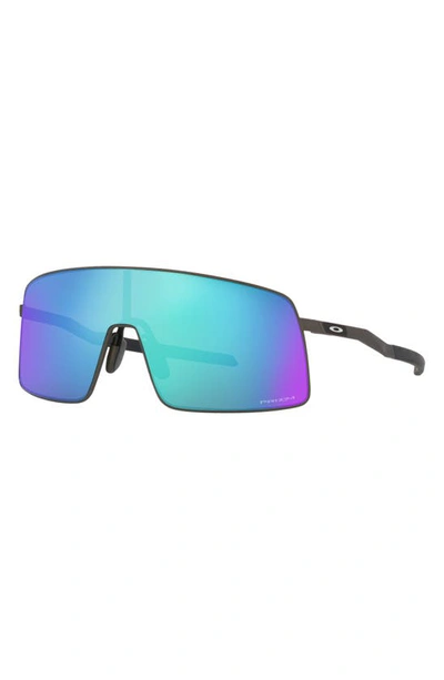 Shop Oakley Sutro Shield Sunglasses In Sapphire