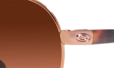 Oakley Feedback 59mm Prizm™ Gradient Pilot Sunglasses In Rose Gold