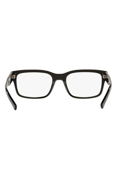 Dolce & Gabbana 55mm Rectangular Optical Glasses In Black