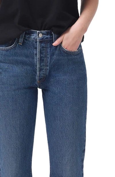 Shop Agolde Relaxed Organic Cotton Bootcut Jeans In Sphere