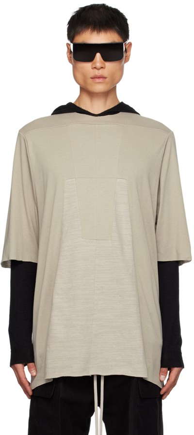 Shop Rick Owens Off-white Luxor T-shirt In 08 Pearl