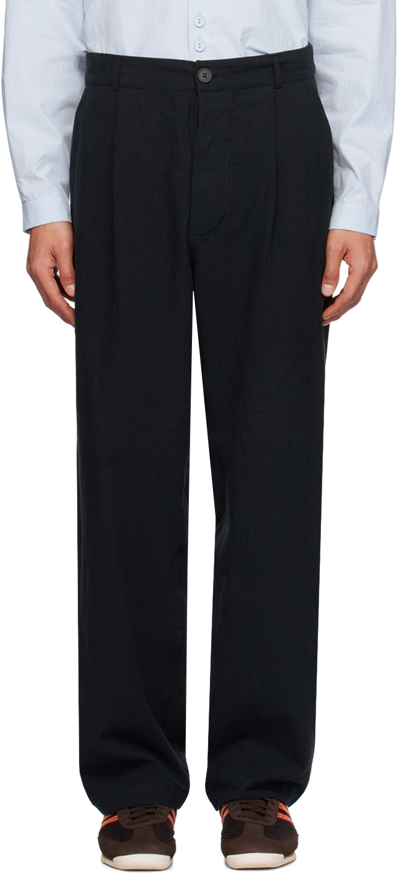 Xenia Telunts Black Typewriter Trousers In Black