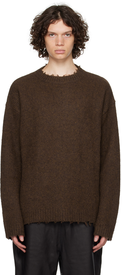 Shop Frei-mut Brown Hooks Sweater In Fm-kn03-aw23