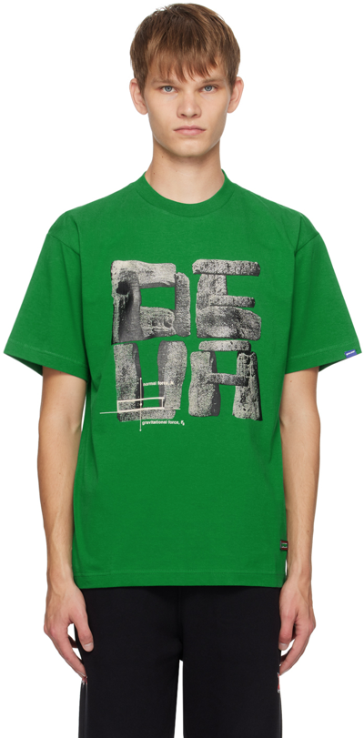 Shop Deva States Green Printed T-shirt