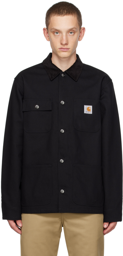 Shop Carhartt Black Michigan Jacket In 00e01 Black / Black