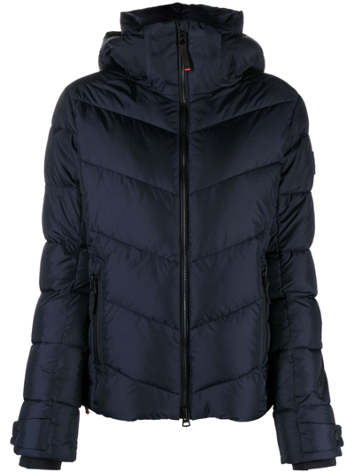 Shop Bogner Fire+ice Blue Zip Front Quilted Jacket