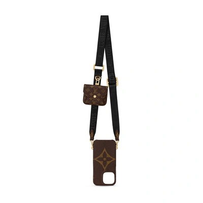 Louis Vuitton Bumper On Strap Iphone 13 Pro In Brown