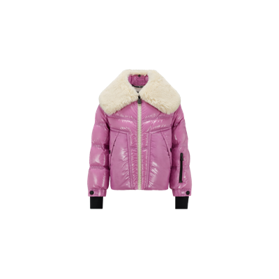 Shop Moncler Cluses Down Jacket Pink