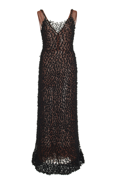 Shop Altuzarra Rivette Knit Wool-silk Midi Dress In Black
