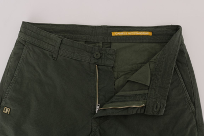 Daniele Alessandrini Elegant Slim Fit Men's Chinos In Green