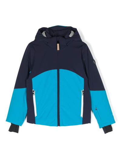 Shop Bogner Blue Tomy Panelled Padded Ski Jacket
