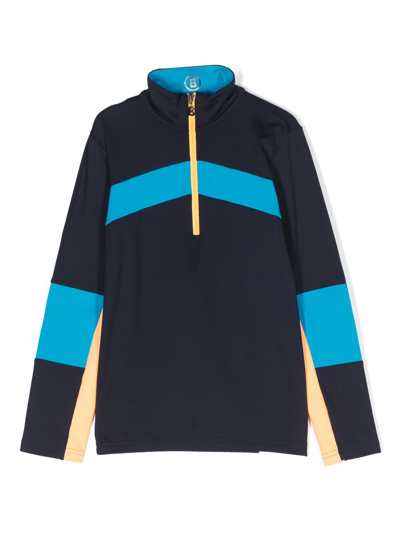 Shop Bogner Blue Nicki Half-zip Sweatshirt
