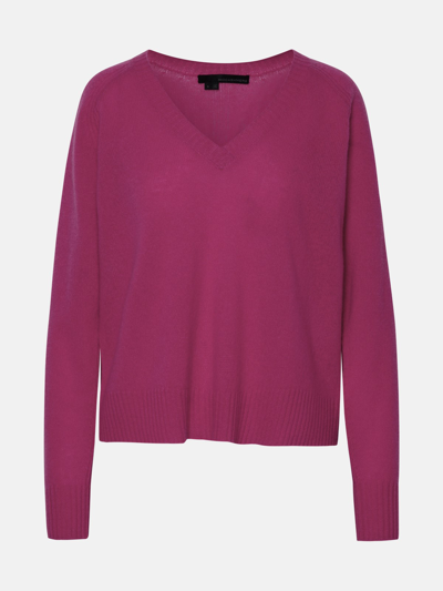 Shop 360cashmere 'erin' Fuchsia Cashmere Sweater