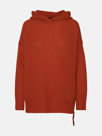 Shop 360cashmere 'khloe' Brick Cashmere Sweatshirt In Orange
