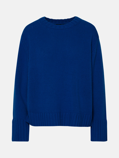 Shop 360cashmere 'karine' Sweater In Blue Cashmere Blend