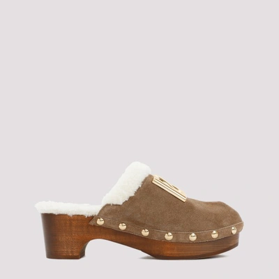 Shop Dolce & Gabbana Clog In B Brown White