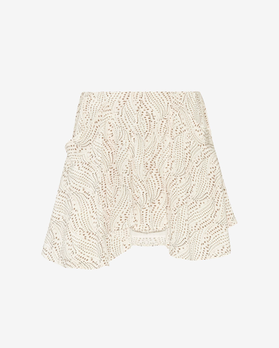 Shop Isabel Marant Urielle Skirt In White