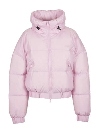 Msgm Cropped Fit Jacket In Pink