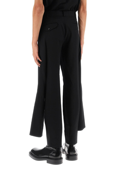 Shop Comme Des Garçons Homme Deux Pants With Hip Panels In Black Black (black)
