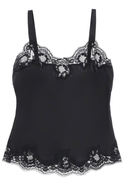 DOLCE & GABBANA CAMI TOP IN SATIN 